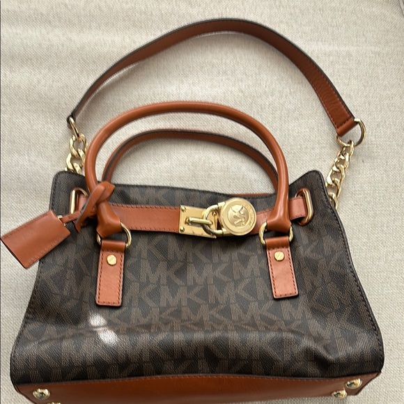 Michael Kors Brown Signature Satchel - Picture 1 of 3